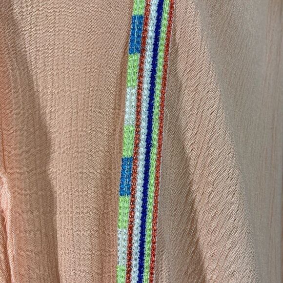 NWT Peach Tassel Boho Flowy Top - Picture 8 of 16